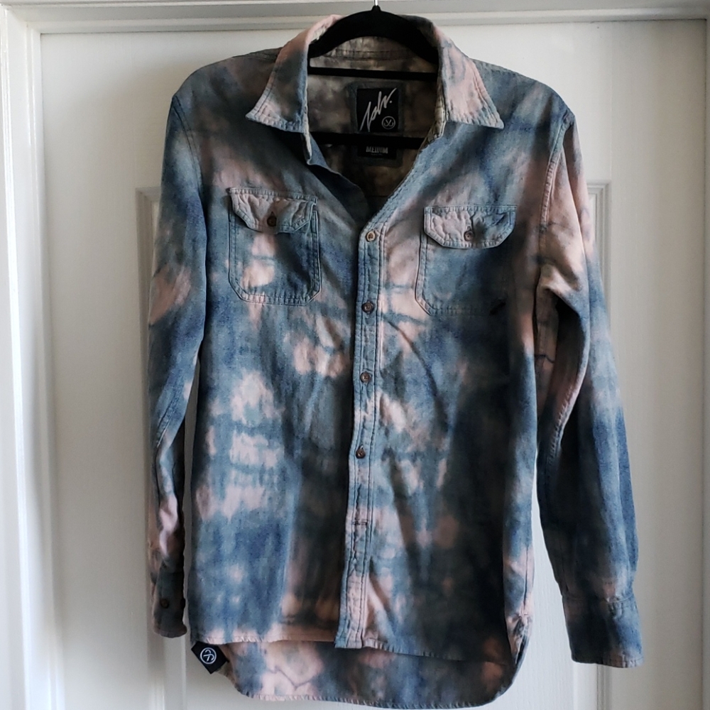 JSLV Tye Dye Button Down Shirt